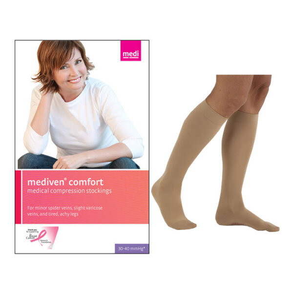 Mediven Comfort Calf, 30-40, Extra Wide, Closed, Natural, Size 3