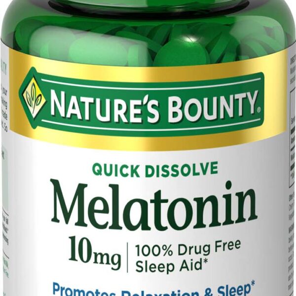 Nature's Bounty Melatonin Quick Dissolve Tablets, 10mg, 45 ct
