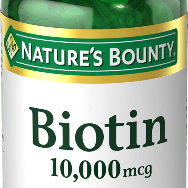 Nature's Bounty Biotin Softgels, 10,000mcg, 120 ct
