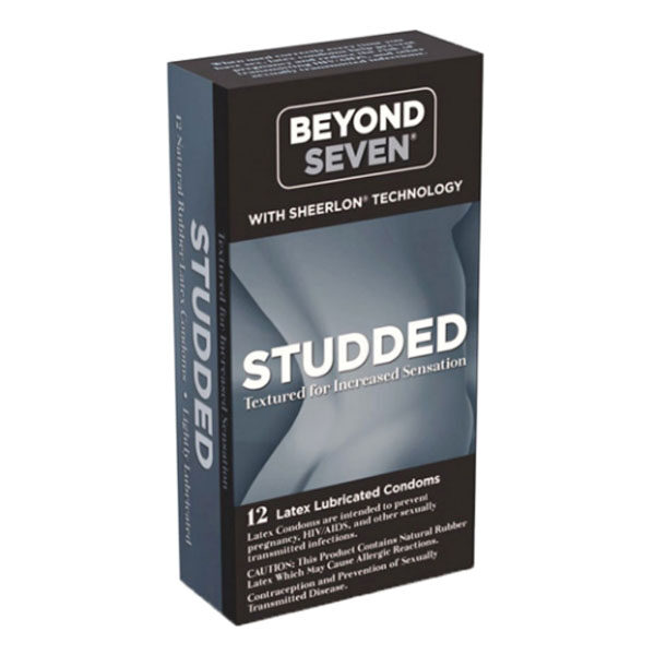 Beyond Seven Studded Condoms 12 ct
