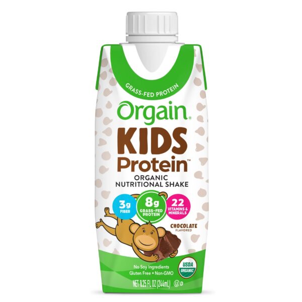 Orgain Kids Protein Nutritional Shake, Chocolate, 8.25 fl oz