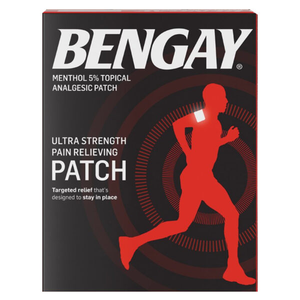 Bengay Ultra Strength Pain Relieving Patch, Large, 4 Count