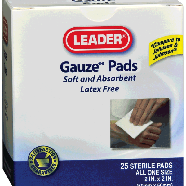 Leader Sterile Gauze Pad, 2" x 2"