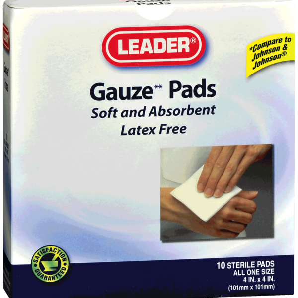 Leader Sterile Gauze Pad, 4" x 4"
