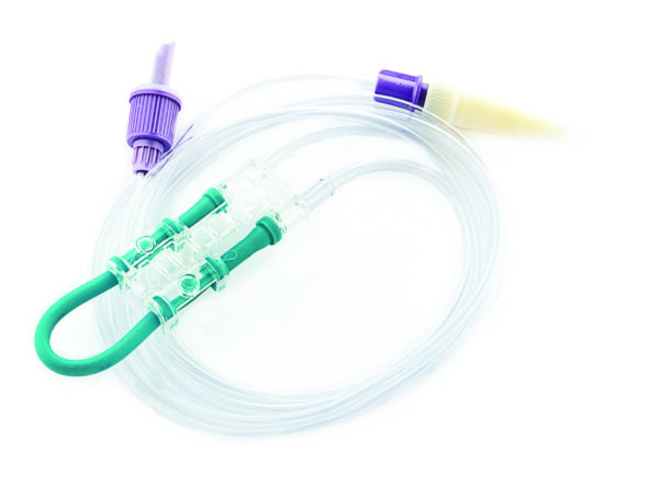 EnteraLite Infinity Pump Set with SpikeRight PLUS and Pre-attached ENFit Transitional Connector.