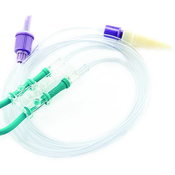 EnteraLite Infinity Pump Set with SpikeRight PLUS and Pre-attached ENFit Transitional Connector.