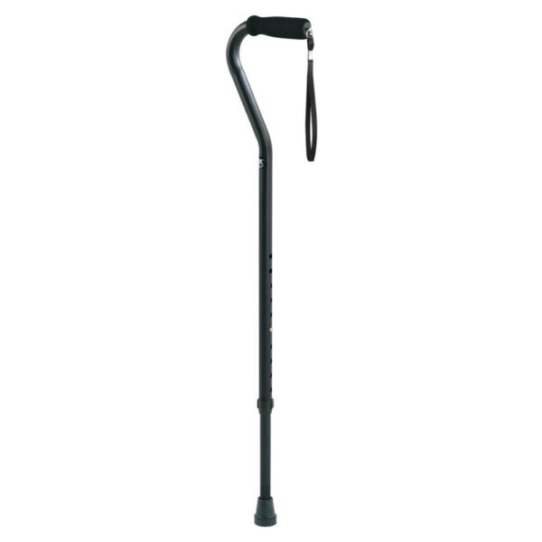 Adjustable Offset Cane, Black