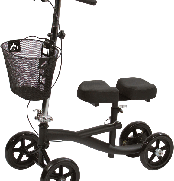 Knee Scooter with 8-Hole Stem, Black