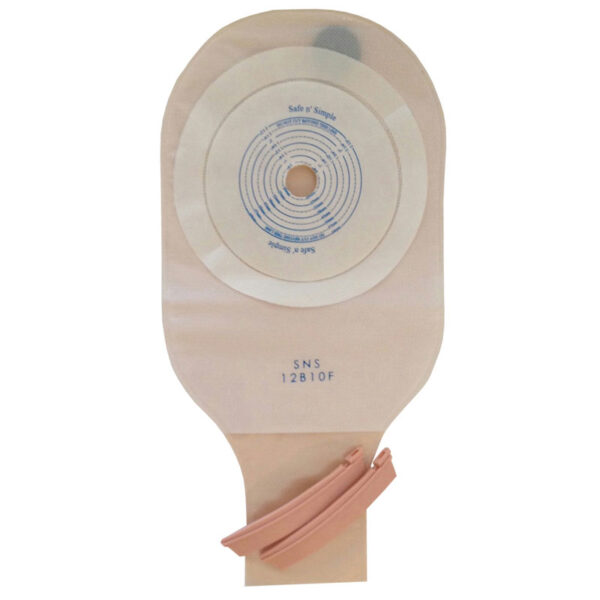 Safe-N-Simple One Piece Drainable Banana Clip Pouch, Standard Wear Cut to Fit With Filter, Opaque