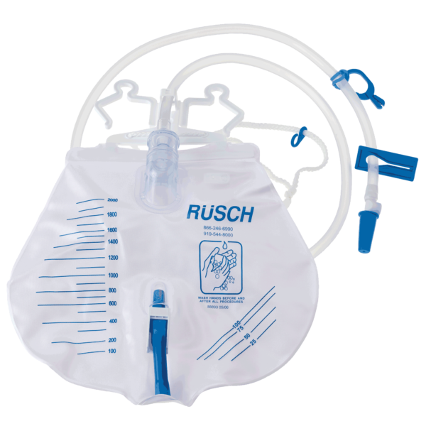 Bedside Urinary Drain Bag with Anti-Reflux Valve 2,000 mL