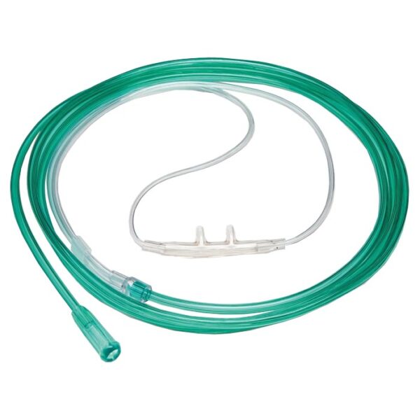 Adult High-Flow Cannula with Facepiece, Green, 7'
