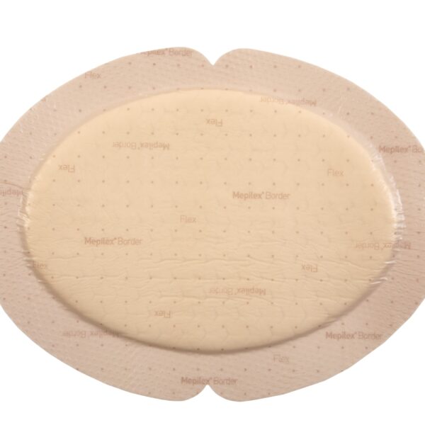 Mepilex Border Flex 5.1" x 6.3" Silicone Foam Dressing, Oval