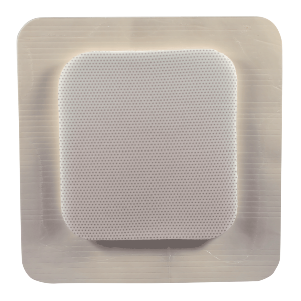 MediPlus-Comfort Foam Border Ag Island Sacral Dressing, 8.7" x 8.7", Pad Size 5.0" x 5.7"