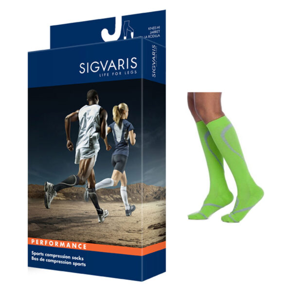 412C Motion High Tech Calf, 20-30mmHg, Unisex, Size MM, Lime