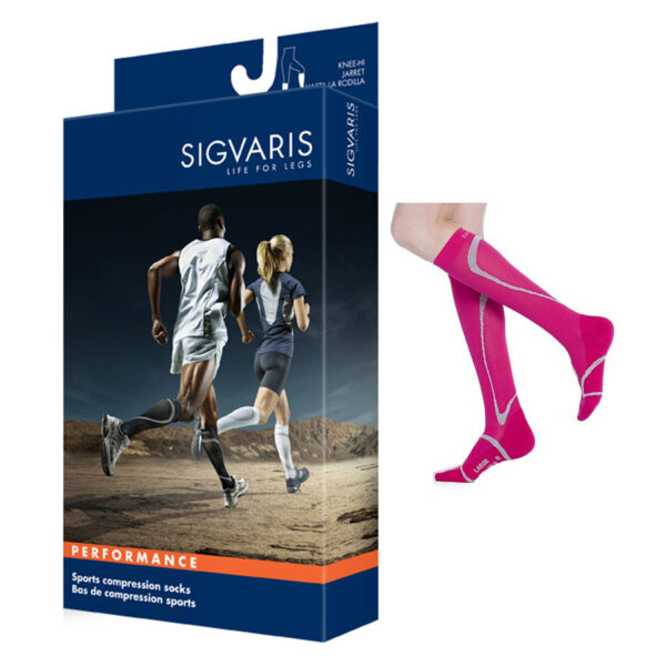 412C Motion High Tech Calf, 20-30mmHg, Unisex, Size MM, Pink
