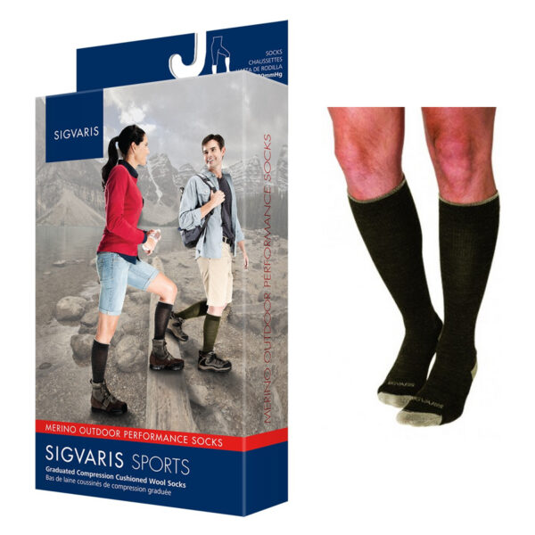422C Motion Thermo Wool Calf, 20-30mmHg, Unisex, Medium, Long, Charcoal