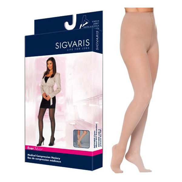 782P Style Sheer Pantyhose, 20-30mmHg, Women's, Small, Short, Natural