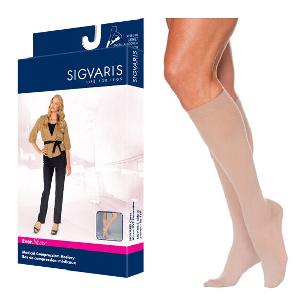 783C Style Sheer Calf, 30-40mmHg, Women's, Large, Long, Natural