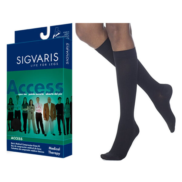 972C Dynaven Calf, 20-30mmHg, Women's, Small, Short, Black