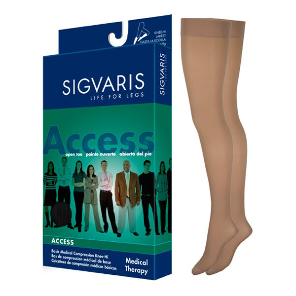 973N Dynaven Thigh, 30-40mmHg, Women's, Large, Short, Crispa