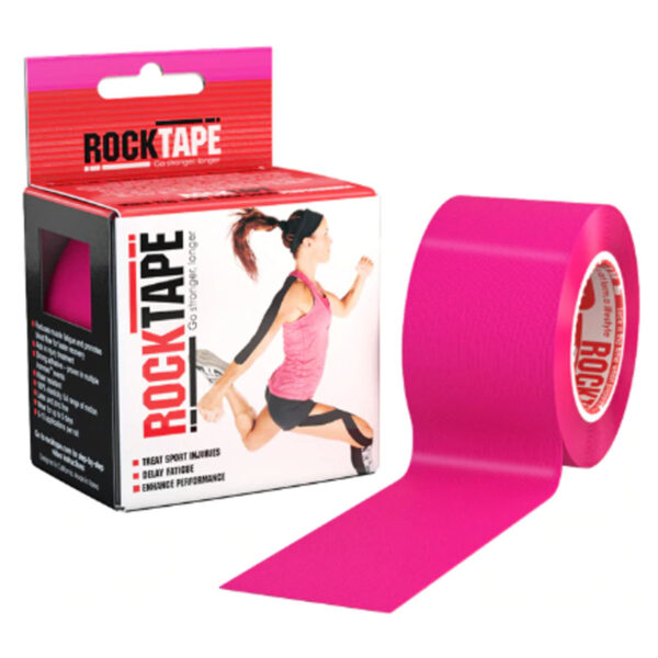 RockTape Kinesiology Tape, 2" x 16.4' Roll, Pink