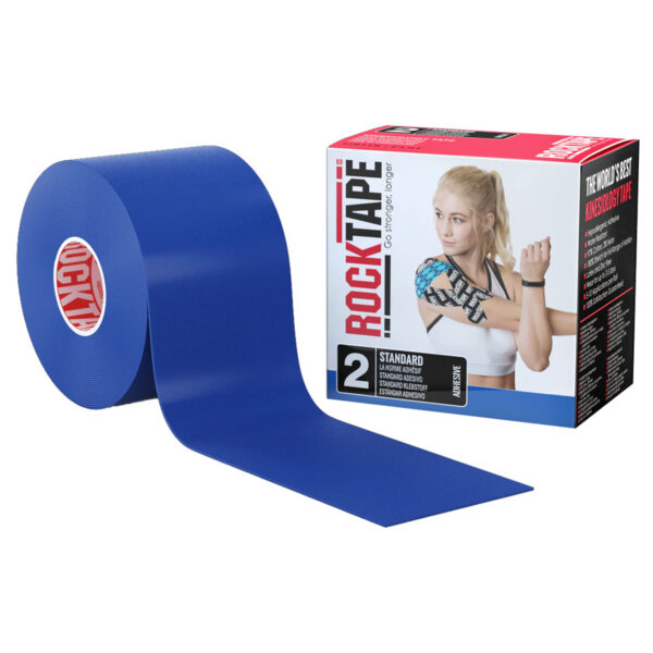 RockTape Kinesiology Tape, 2" x 16.4' Roll, Medical Navy Blue