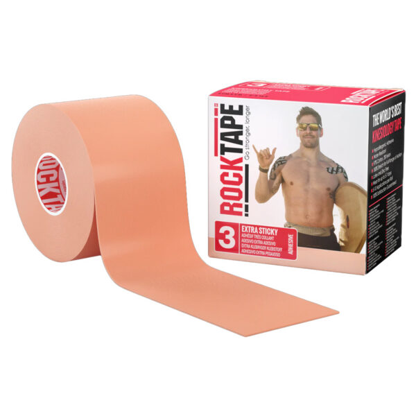 RockTape H2O Kinesiology Tape, 2" x 16.4' Roll, Medical, Beige