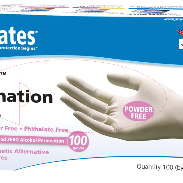 CareMates Vytrile Powder-Free Disposable Examination Gloves, Small