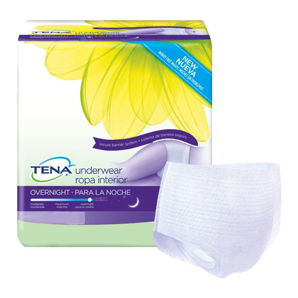 TENA Overnight Underwear, Extra Large, 47" - 66"