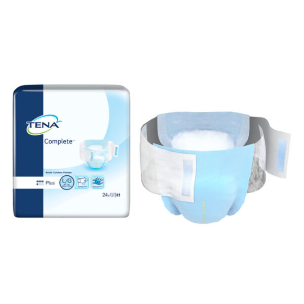 Tena Complete Brief, Large, 40" - 56", 20 Count