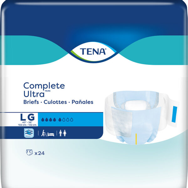 TENA Complete Ultra Brief, Large 40" - 56", 24 Count