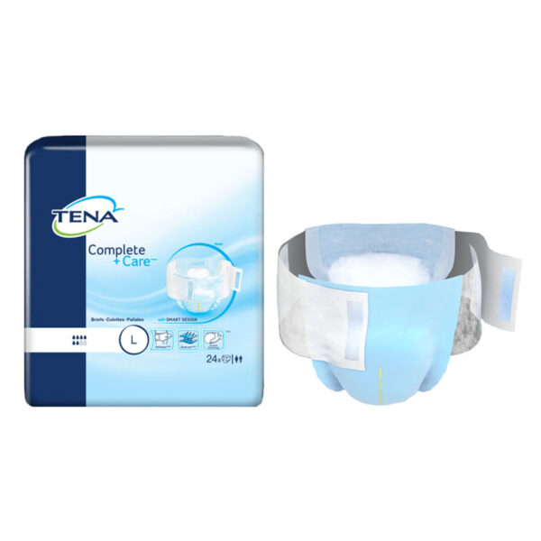 TENA Complete +Care Brief, Large 40" - 56", 24 Count.