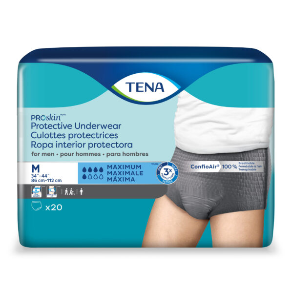 TENA ProSkin Protective Underwear for Men M, 34" - 44".