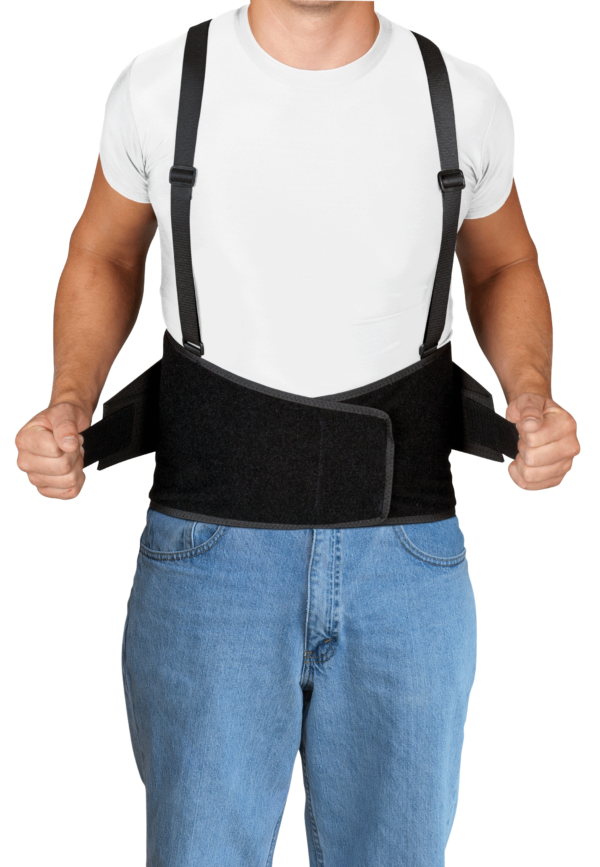 Leader Industrial Back Support, Black, X-Large