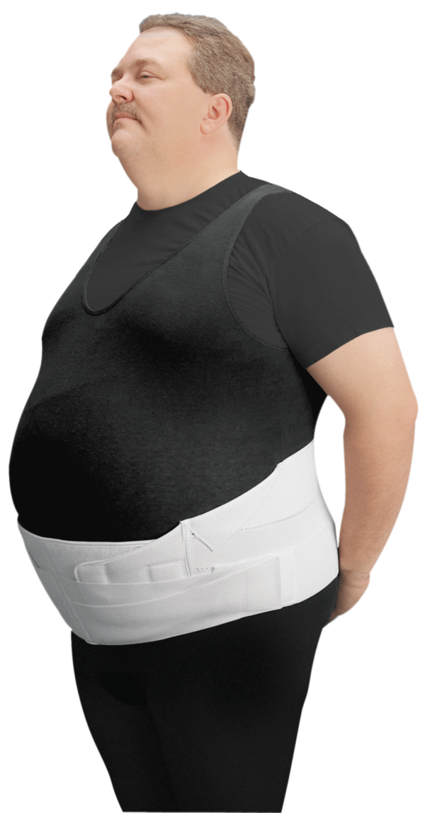 Leader Bariatric Back/Abdominal Support, White, +2