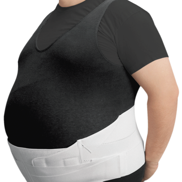 Leader Bariatric Back/Abdominal Support, White, +2