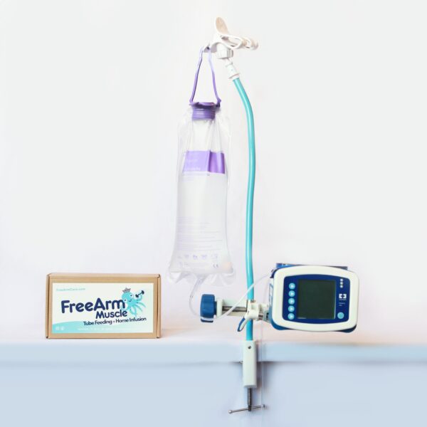 FreeArm Muscle Tube Feeding and Infusion Holder, Blue