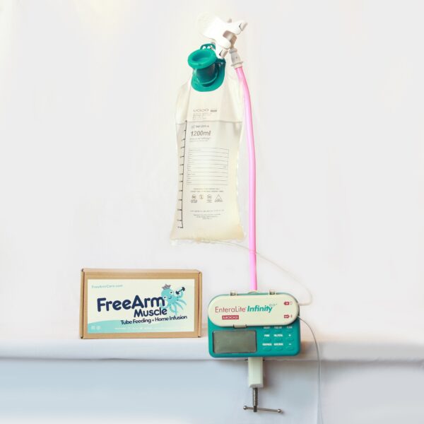FreeArm Muscle Tube Feeding and Infusion Holder, Pink