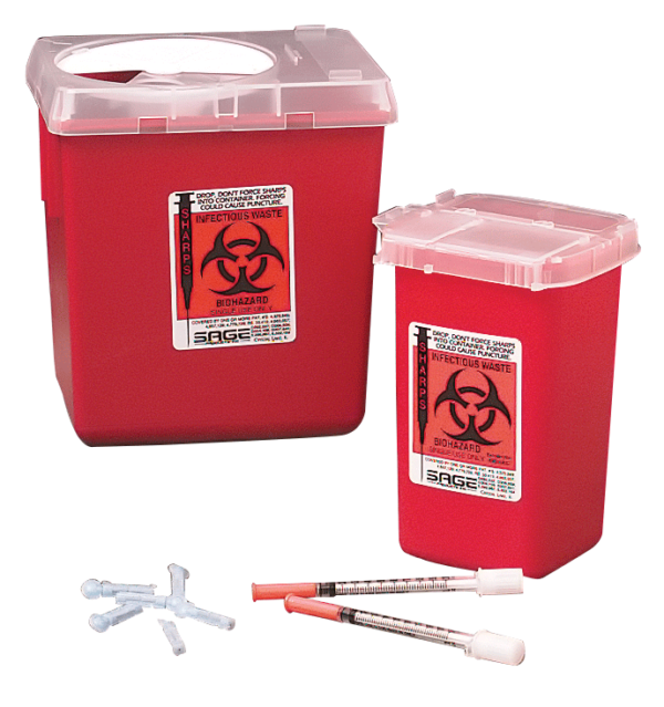 SharpSafety Autodrop Phlebotomy Container 1 Quart