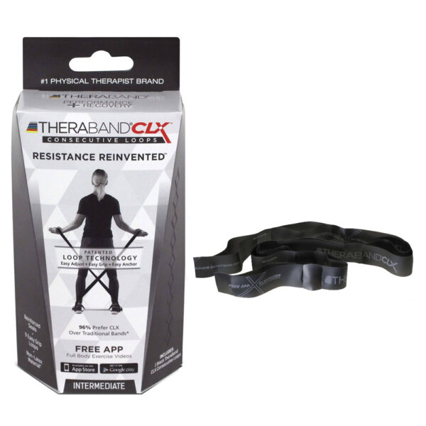 TheraBand CLX, Intermediate, 5', Black