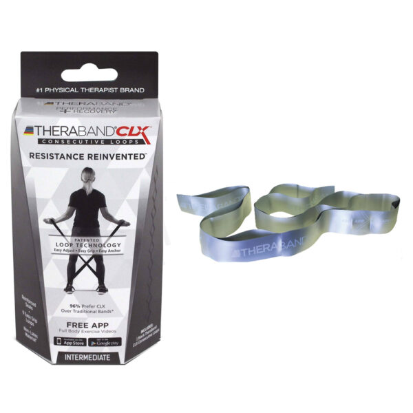 TheraBand CLX, Advanced, 5', Silver