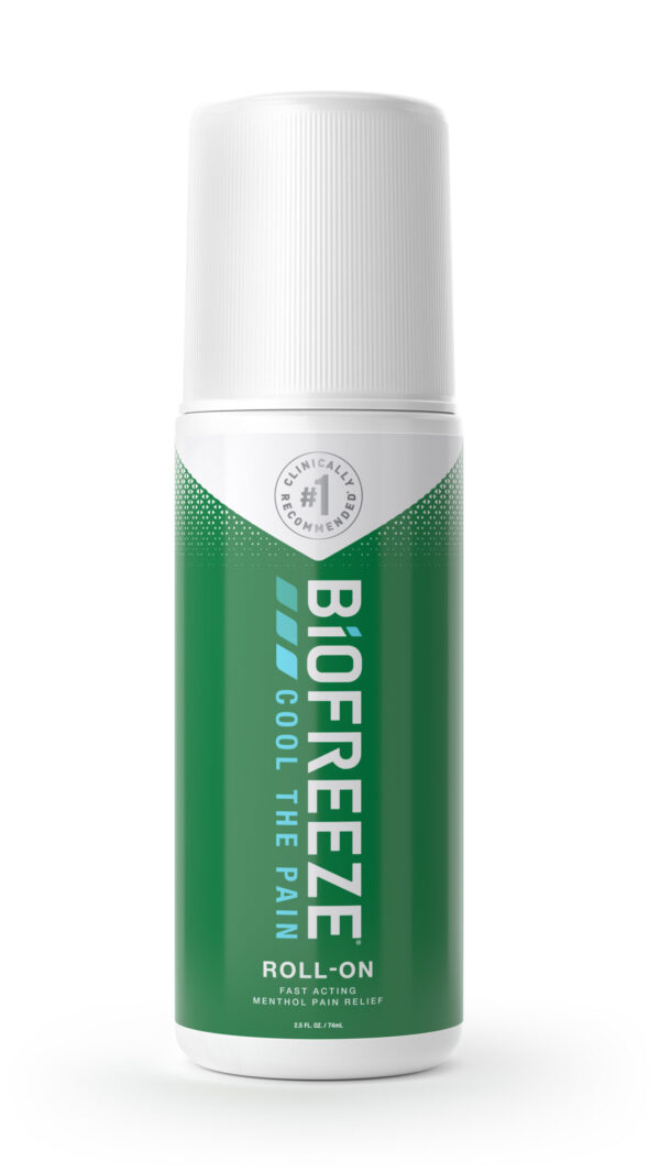 Biofreeze Pain Relieving Roll-On, Green, 2.5 oz