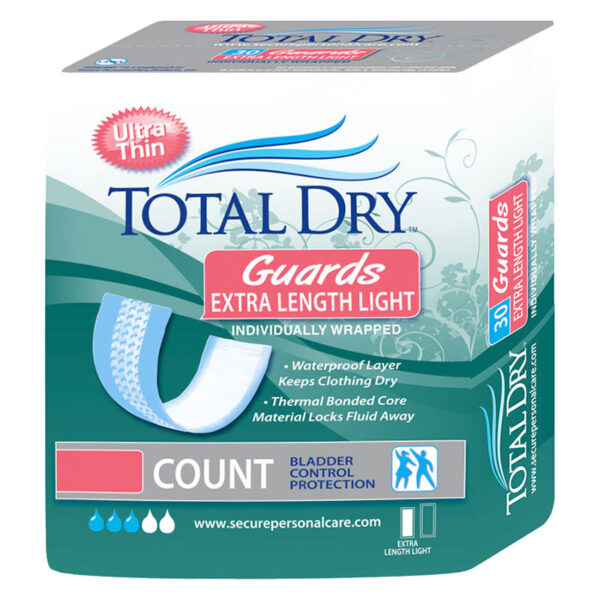TotalDry Extra Length Guards Light, 3.5" x 11"