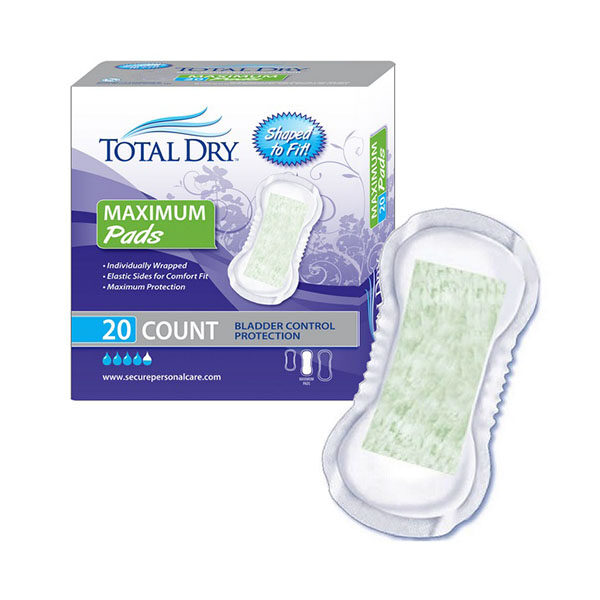 TotalDry Pads Maximum, 13.75" Long