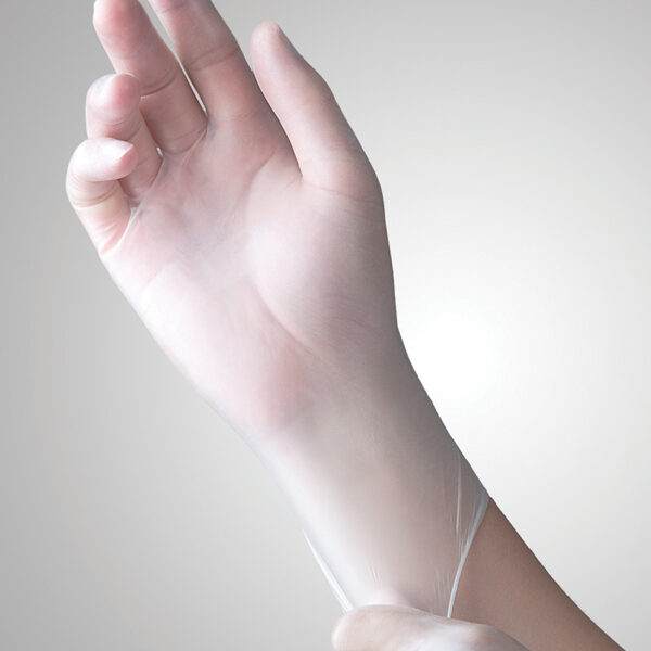 Tronex Vinyl Synthetic + Memory Powder-Free Examination Gloves, Large