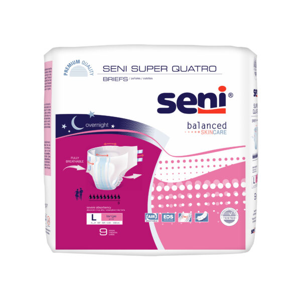 Seni Super Quatro Briefs, Large - 43" - 59"