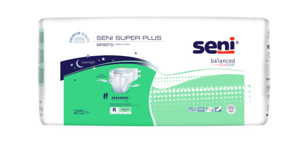 Seni Super Plus Briefs, Regular, 25 Count - 40" - 50"