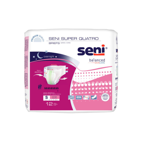Seni Super Quatro Briefs, Small - 22" - 31"
