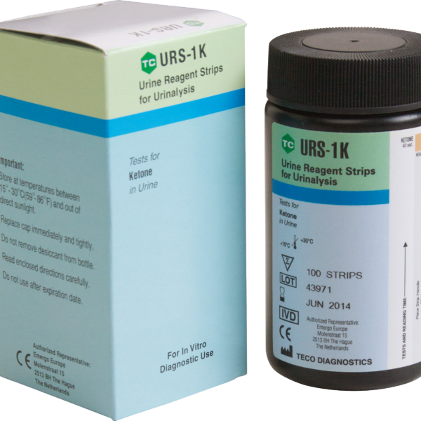 Ketone Urinalysis Reagent Test Strip (100 count)