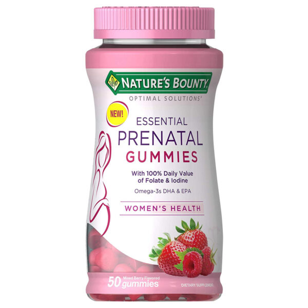 Optimal Solutions Essential Prenatal Gummies, 50 Ct